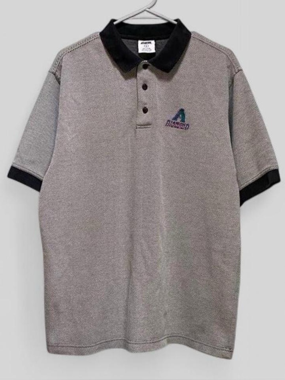 Vintage 90s Arizona Diamondbacks MLB Striped Polo Shirt Men's L